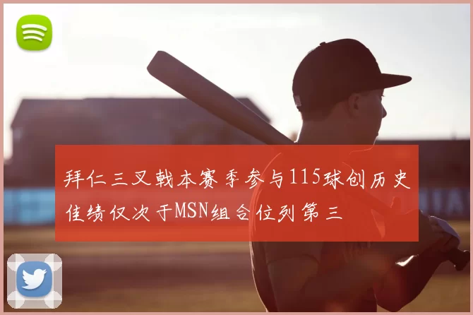 拜仁三叉戟本赛季参与115球创历史佳绩仅次于MSN组合位列第三